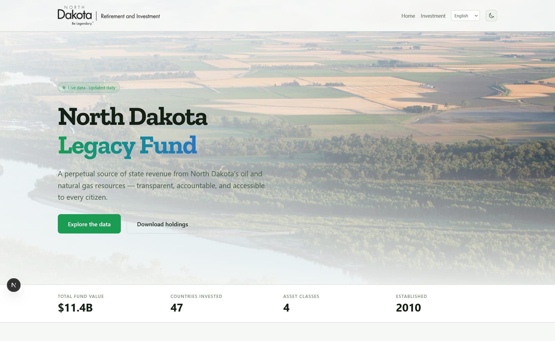 Legacy Fund Disclosure Portal — view 1 of 4